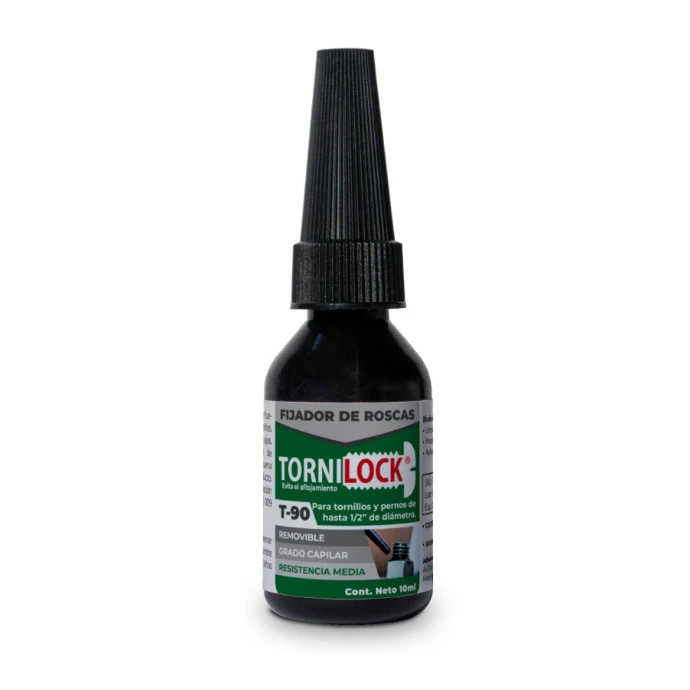TORNILOCK T-90 fijador de roscas anaeróbico verde acción capilar, botella producto
