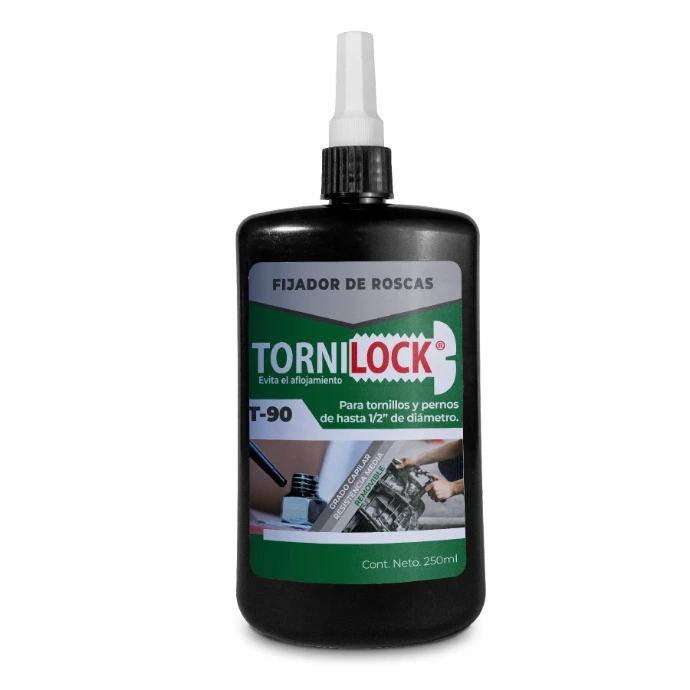 TORNILOCK T-90 fijador anaeróbico alta temperatura −55°C a +150°C, cumple MIL-S-46163A Tipo III