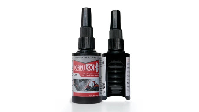 TORNILOCK T-63 fijador de roscas rojo alta resistencia permanente, presentaciones 36 ml y 250 ml